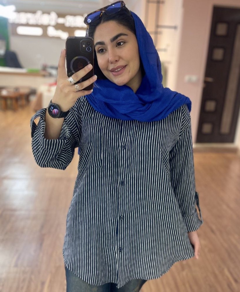 شومیز زنانه پاییزی طرح دیپلمات کد 138446 - خرید شومیز زنانه عمده