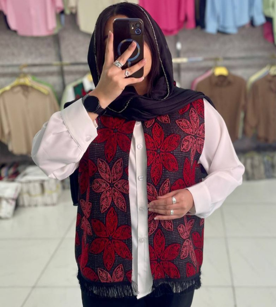 ست شومیز جلیقه زنانه یلدایی کد 138845 - خرید شومیز زنانه عمده