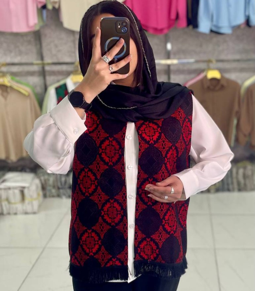 ست شومیز جلیقه زنانه یلدایی کد 138847 - خرید شومیز زنانه عمده