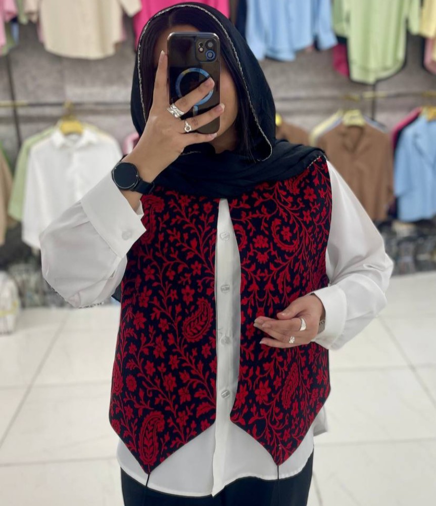 ست شومیز جلیقه زنانه یلدایی کد 138848 - خرید شومیز زنانه عمده