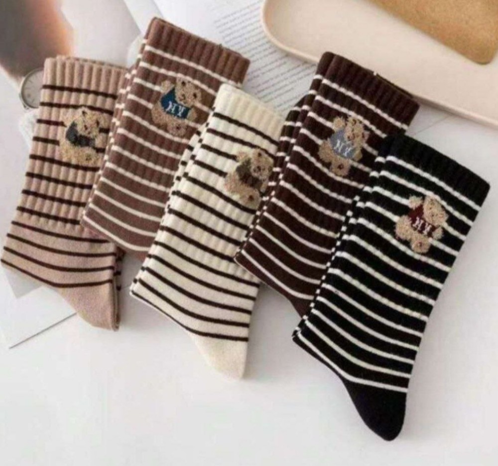 جوراب زنانه ساقدار رینگی تدی بوکله خارجی کد 137619 - خرید جوراب زنانه عمده