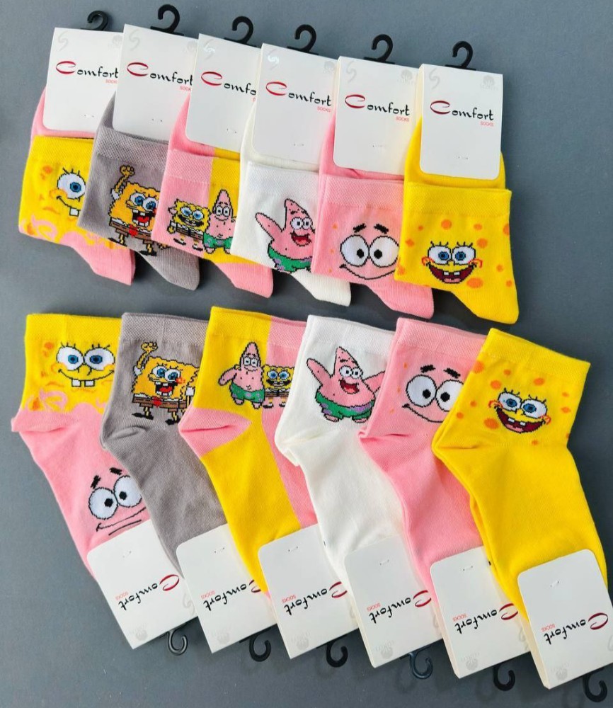 جوراب نیم ساق بچگانه خارجی کد 138786 - خرید جوراب دخترانه عمده