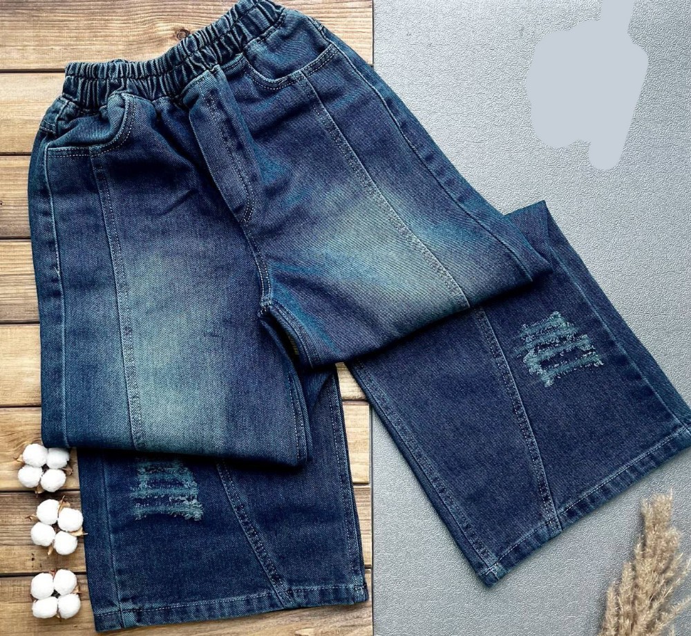 شلوار لی بگ دخترانه مجلسی کد 137150 - خرید شلوار دخترانه عمده