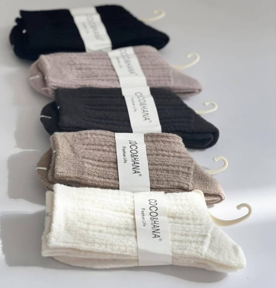 جوراب زنانه ساقدار پشمی ژاکارد حصیری خارجی کد 138793 - خرید جوراب زنانه عمده