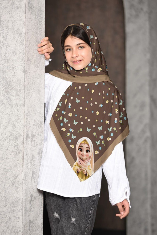 روسری حجابی دخترانه قواره ۱۰۰ جین ۱۰تایی کد 139137 - خرید روسری دخترانه عمده