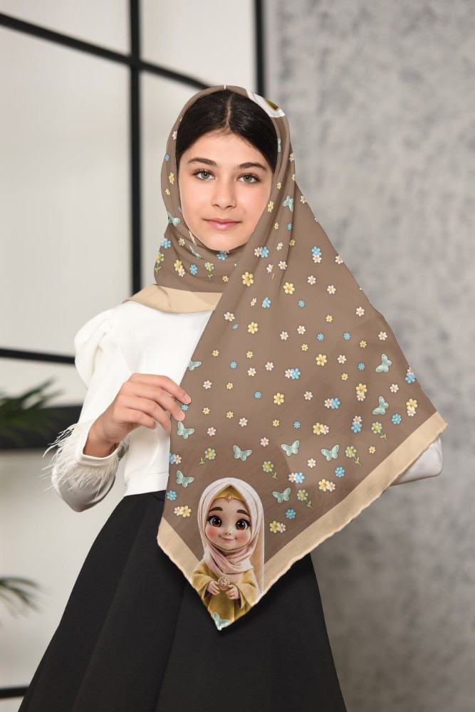 روسری حجابی دخترانه قواره ۱۰۰ جین ۱۰تایی کد 139144 - خرید روسری دخترانه عمده