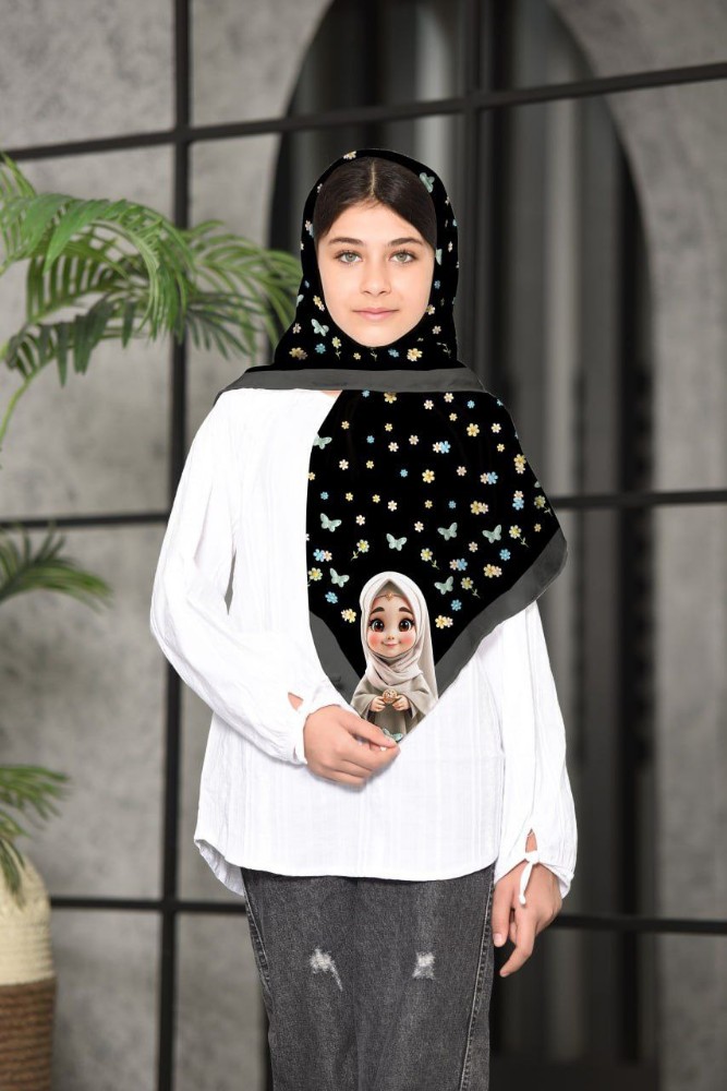 روسری حجابی دخترانه قواره ۱۰۰ جین ۱۰تایی کد 139145 - خرید روسری دخترانه عمده