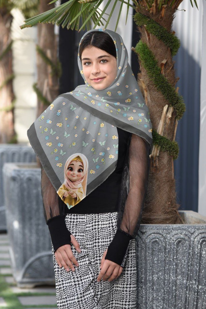 روسری حجابی دخترانه قواره ۱۰۰ جین ۱۰تایی کد 139146 - خرید روسری دخترانه عمده