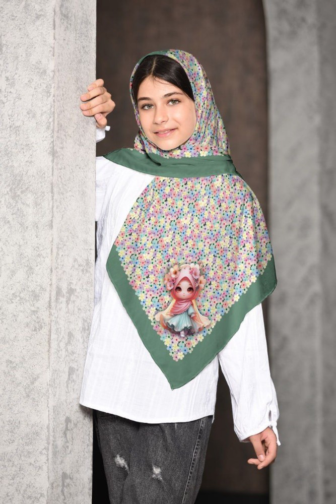 روسری حجابی دخترانه قواره ۱۰۰ جین ۱۰تایی کد 139149 - خرید روسری دخترانه عمده