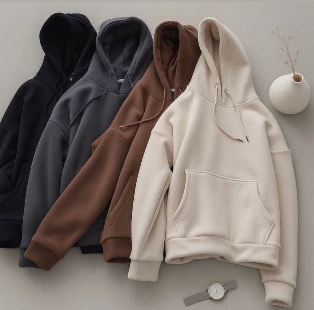 هودی زنانه کلاهدار ساده کد 139364 - خرید کاپشن و هودی زنانه عمده