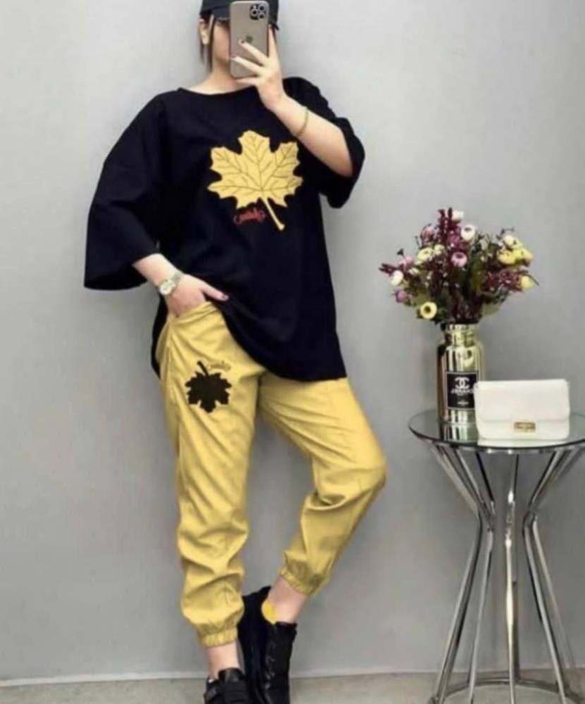 ست تیشرت شلوار بگ کد 139866 - خرید ست تیشرت شلوار زنانه عمده