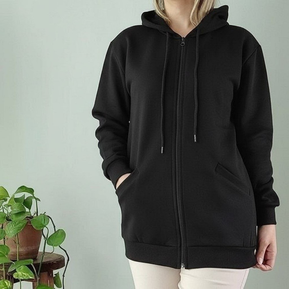 سویشرت ساده جیب کانگرو کد 139895 - خرید کاپشن و هودی زنانه عمده