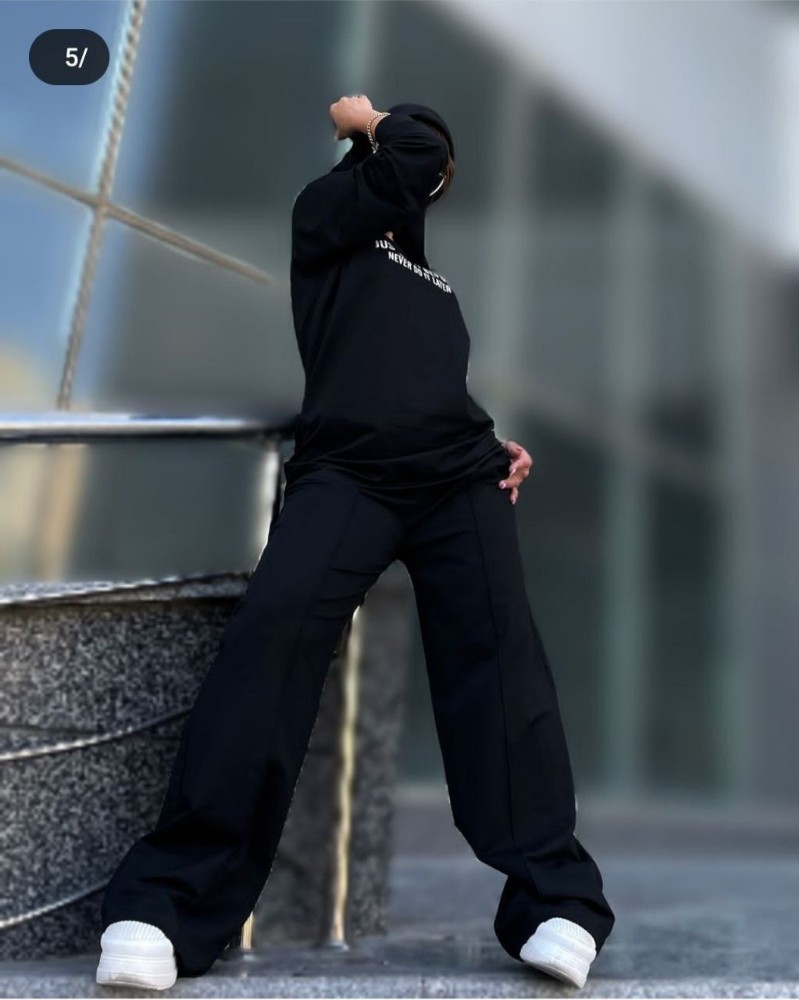 ست آستین بلند شلوار خط اتو کد 140107 - خرید ست بلوز شلوار زنانه عمده