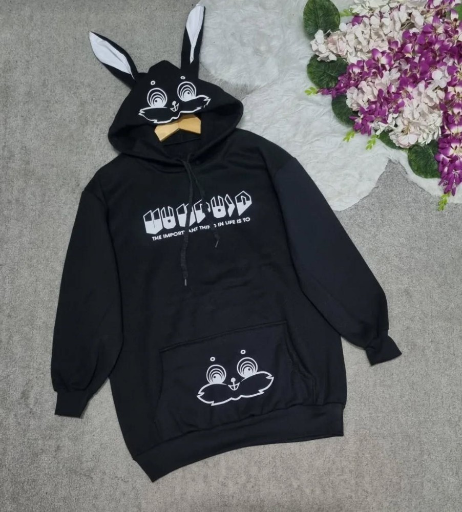 هودی خرگوش کد 139524 - خرید کاپشن و هودی زنانه عمده