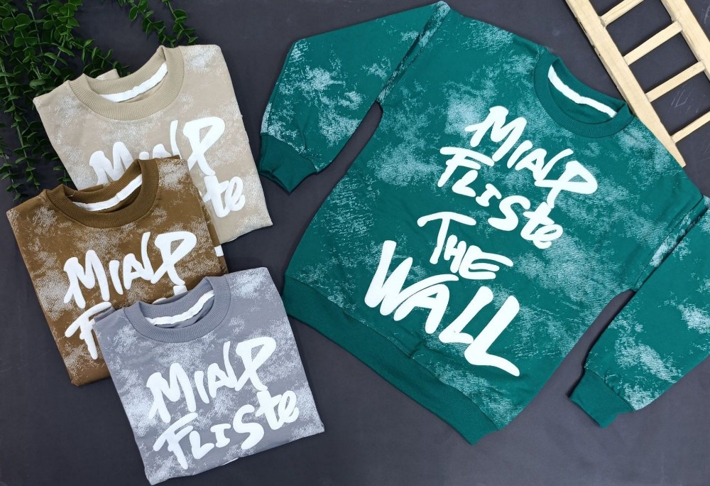 چاپ پولکی کد 139123 - خرید بلوز تک پسرانه عمده