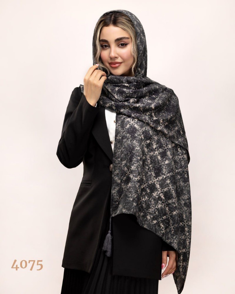 شال سی اسکارف منگوله دار کد 140213 - خرید شال و روسری زنانه عمده