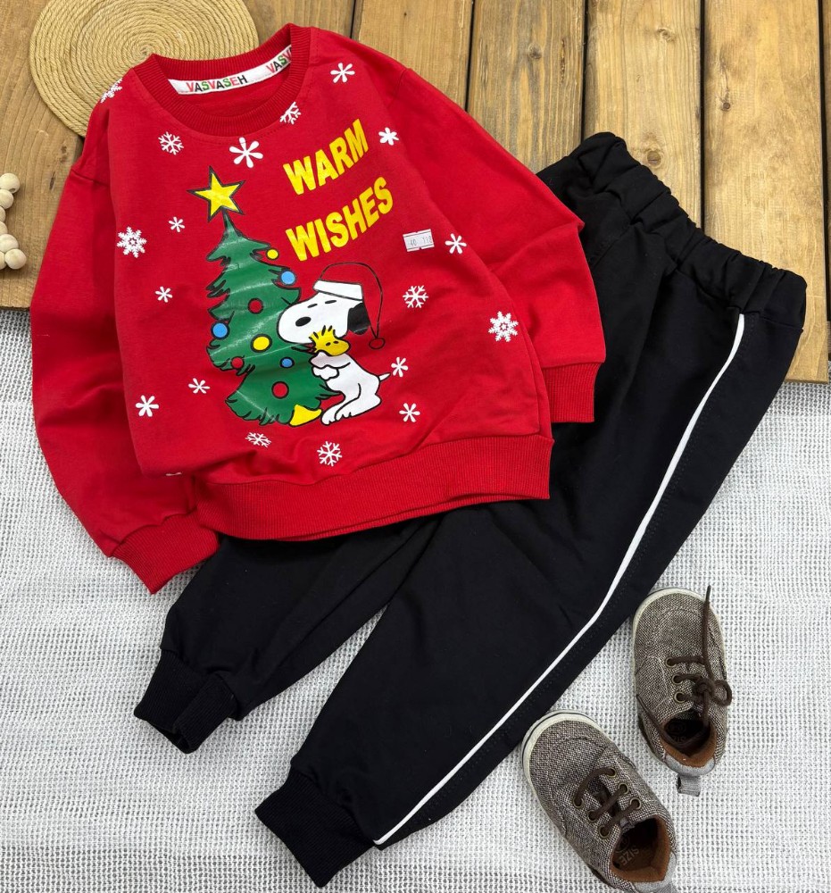 بلوزشلوار یلدایی کد 139548 - خرید ست بلوز شلوار پسرانه عمده