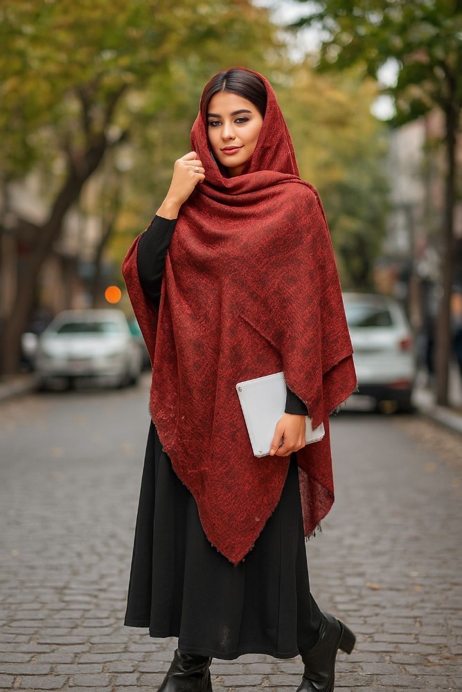 شال پلیسه چاپ خیس کد 139634 - خرید شال و روسری زنانه عمده