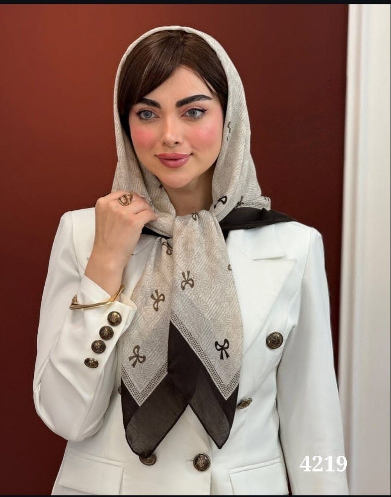 روسری دور دوز رنگی کد 139669 - خرید شال و روسری زنانه عمده