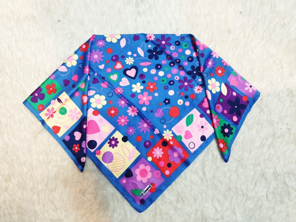 روسری طرح دار دخترانه کد 139680 - خرید شال و روسری زنانه عمده