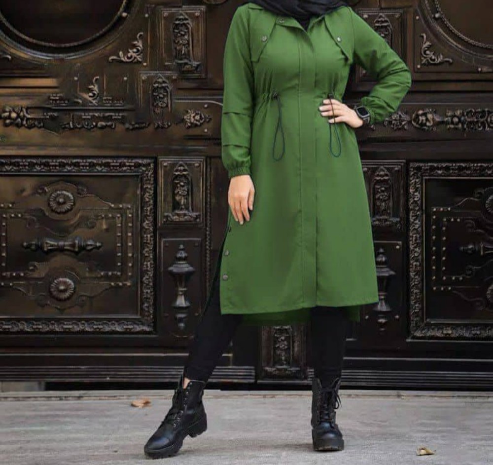 مانتو میکرو کمر گت کد 140100 - خرید مانتو زنانه عمده