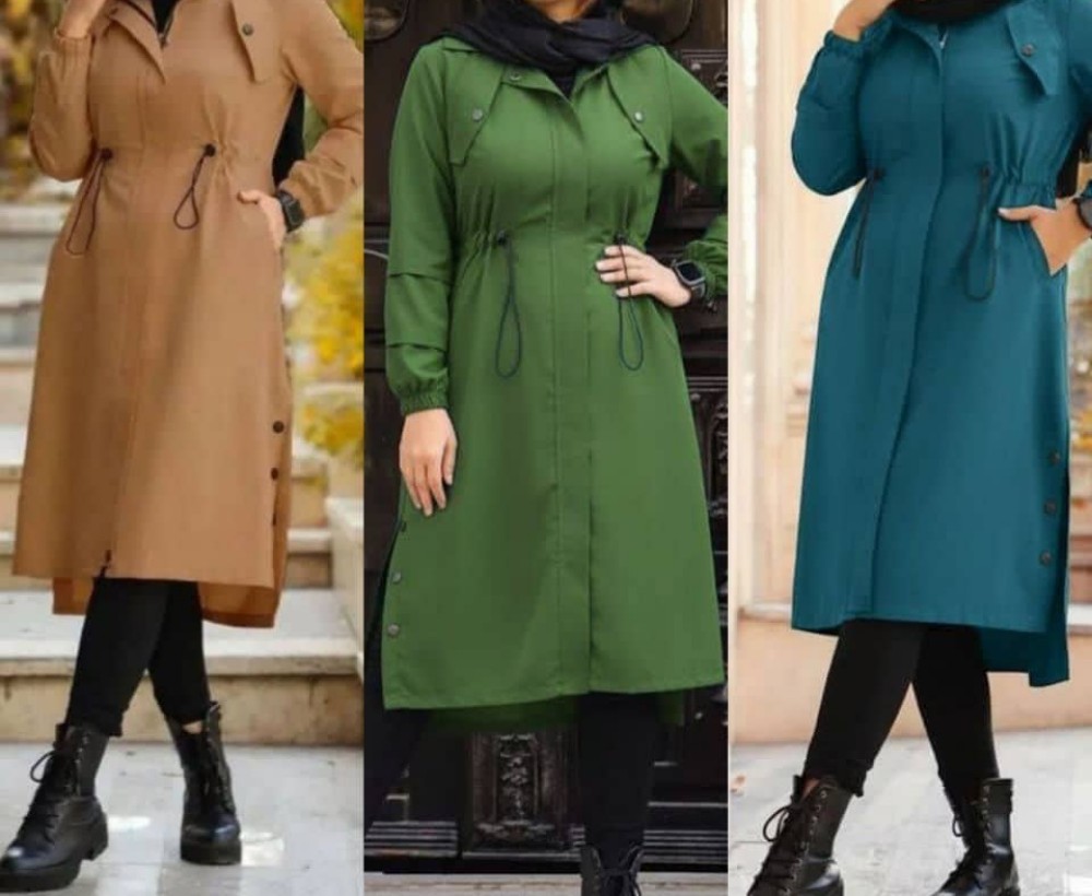 مانتومیکرو کمرگت کد 140101 - خرید مانتو زنانه عمده