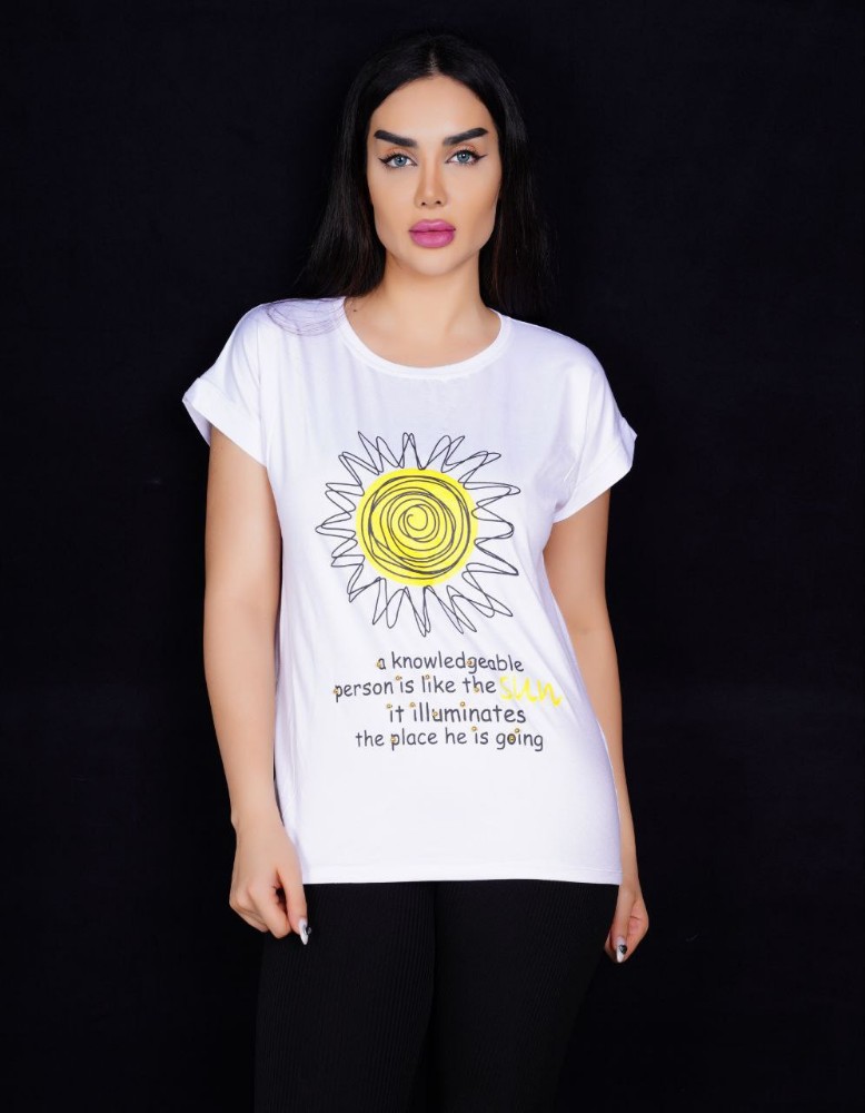 چاپی کد 139730 - خرید ست تیشرت شلوار زنانه عمده