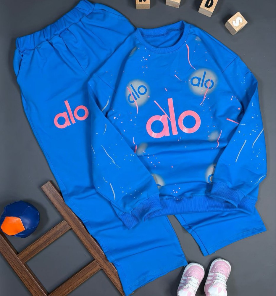 ست بلوز شلوار پسرانه طرح alo کد 139977 - خرید ست بلوز شلوار پسرانه عمده