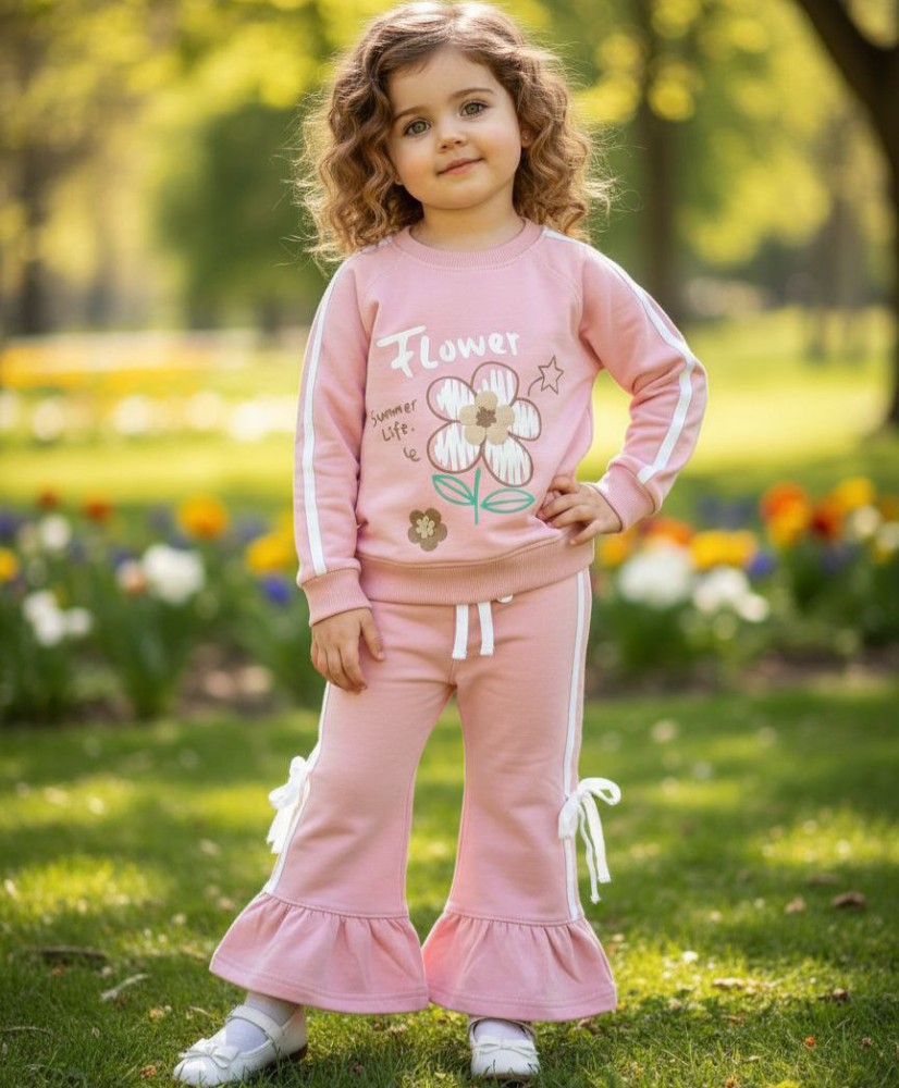 ست بلوز شلوار دخترانه چین دار نوار دوزی کد 139978 - خرید ست بلوز شلوار دخترانه عمده