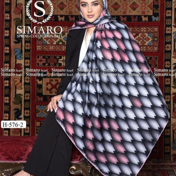 خرید عمده روسری سیمارو حریر کرپ سایز ۱۴۰