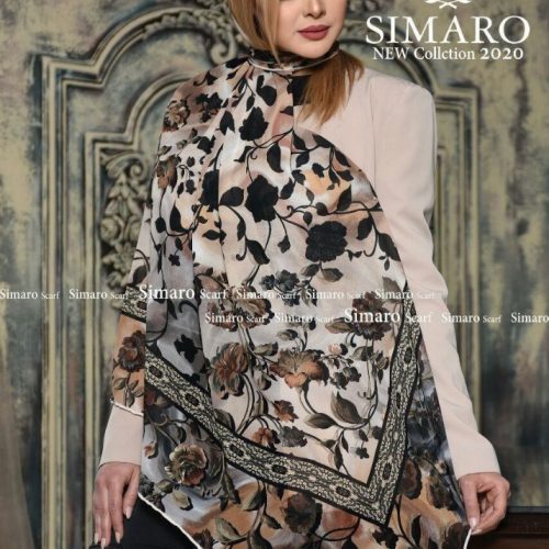 خرید عمده روسری سیمارو حریر کرپ سایز ۱۴۰