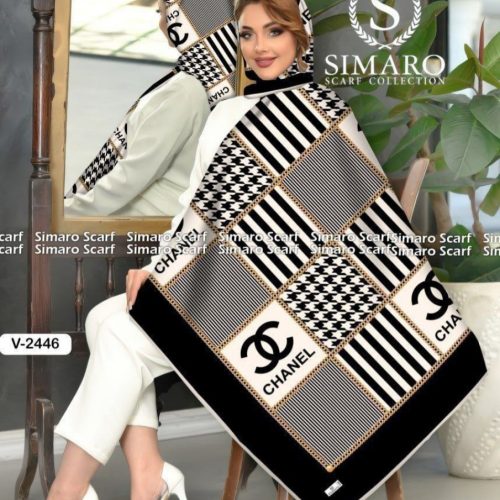 خرید عمده روسری سیمارو حریر کرپ سایز ۱۴۰