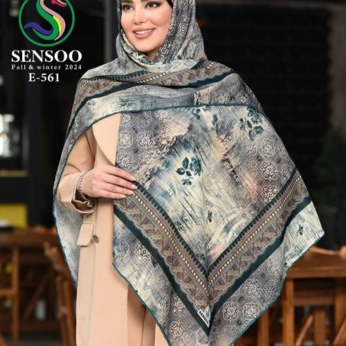 خرید عمده روسری کرپ حریر سایز ۱۲۰
