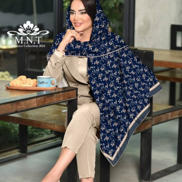 روسری زنانه کرپ حریرسایز ۱۲۰