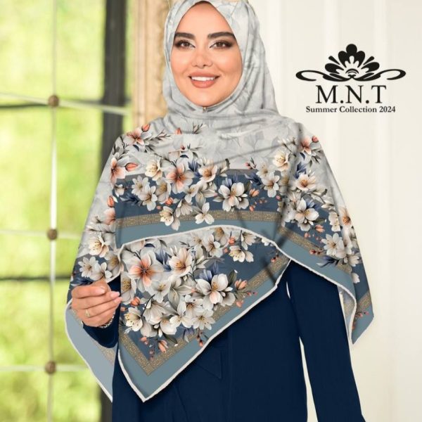 روسری زنانه کرپ حریرسایز ۱۲۰