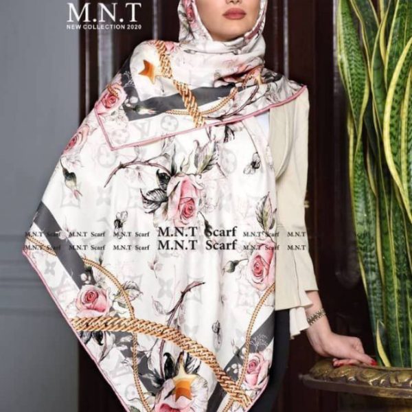 روسری زنانه کرپ حریرسایز ۱۲۰