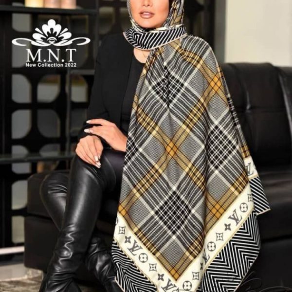 خرید عمده روسری زنانه کرپ حریرسایز ۱۲۰