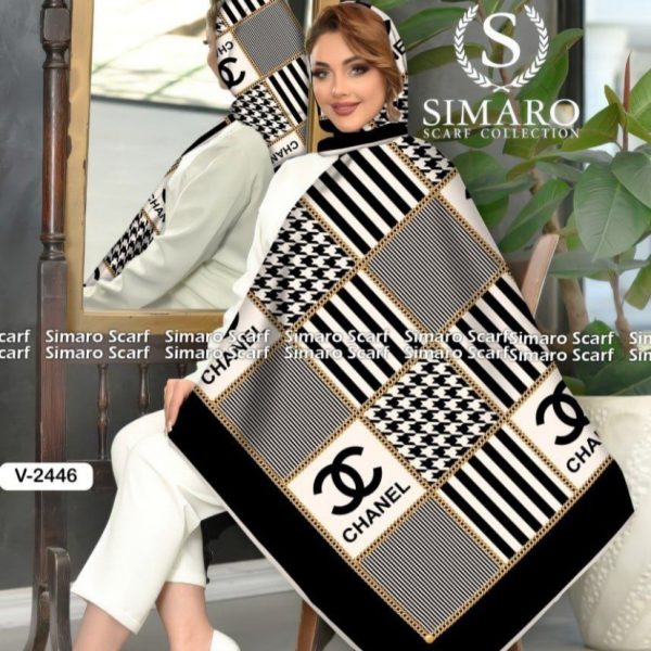 خرید عمده روسری زنانه کرپ حریرسایز ۱۲۰