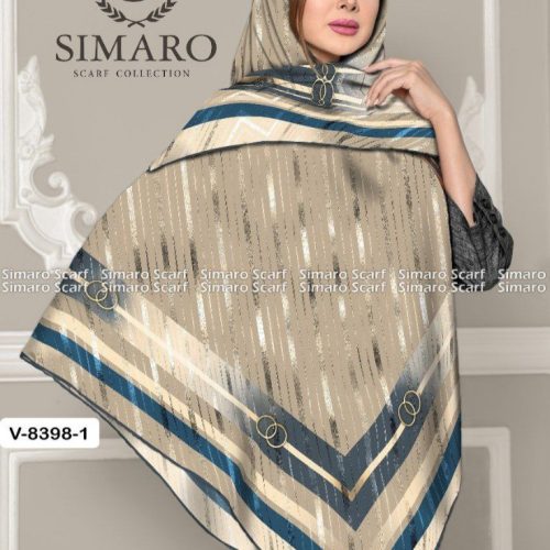 فروش عمده روسری کرپ حریر سایز ۱۴۰ - شال و روسری زنانه عمده