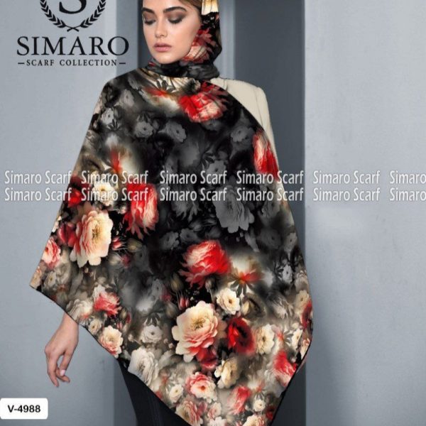 فروش عمده روسری کرپ حریر سایز ۱۴۰ - شال و روسری زنانه عمده