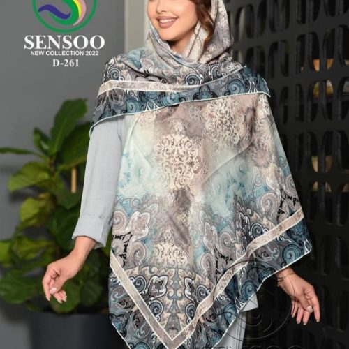 فروش عمده روسری کرپ حریر سایز ۱۴۰ - شال و روسری زنانه عمده