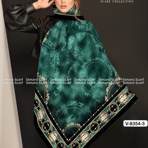 فروش عمده روسری کرپ حریر سایز ۱۴۰ - شال و روسری زنانه عمده