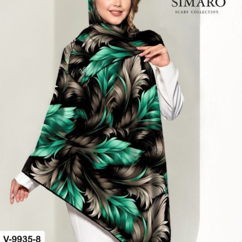 فروش عمده روسری زنانه کرپ حریر سایز ۱۲۰ - شال و روسری زنانه عمده