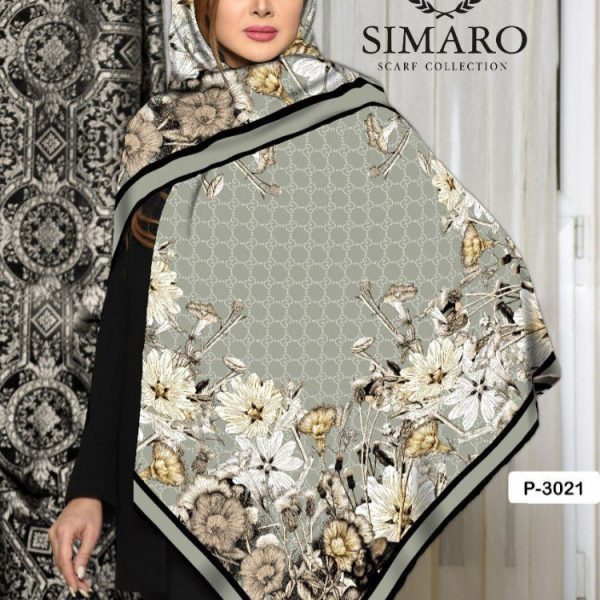فروش عمده روسری کرپ حریر سایز ۱۴۰ - شال و روسری زنانه عمده