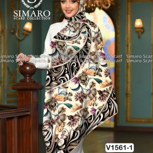 فروش عمده روسری کرپ حریر سایز ۱۴۰ - شال و روسری زنانه عمده