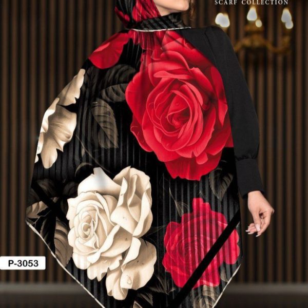 فروش عمده روسری کرپ حریر سایز ۱۴۰ - شال و روسری زنانه عمده