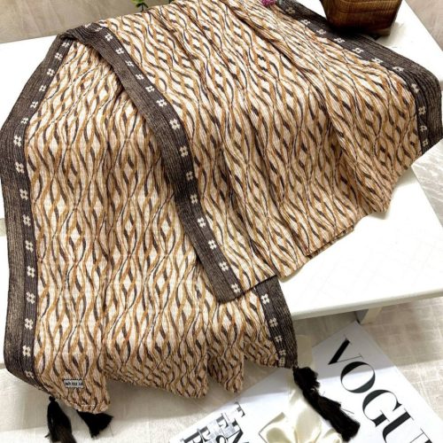 فروش عمده شال پلیسه بهاره زنانه ریچ استار - شال و روسری زنانه عمده