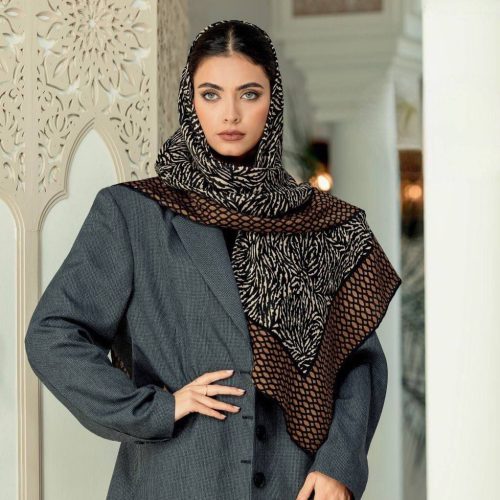 خرید عمده روسری نخی دور دست دوز سایز ۱۲۰