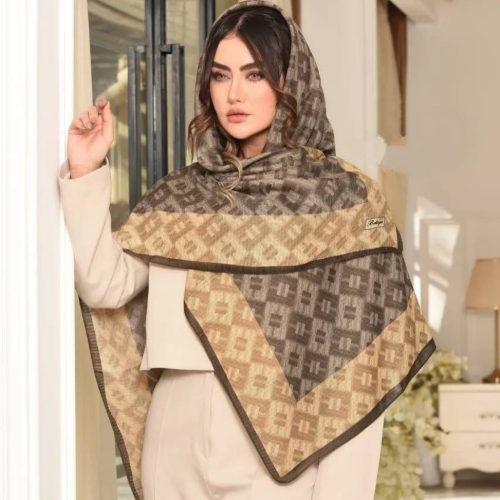 فروش عمده روسری نخی زنانه سایز ۱۲۵ - شال و روسری زنانه عمده