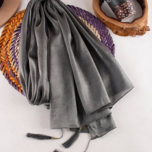 فروش عمده شال ژان ژان منگوله دار زنانه - شال و روسری زنانه عمده